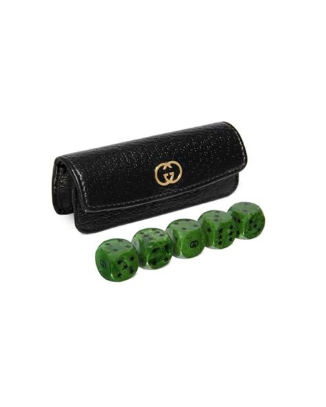 gucci dice set|Gucci marble dice set.